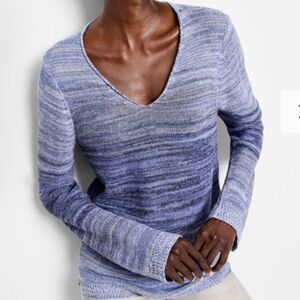 NWT Nic+Zoe Hazy Shades V Neck Sweater XL